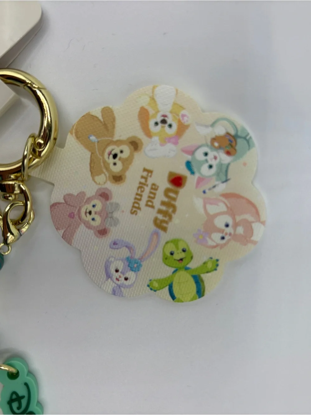 Disney HK Disneyland Duffy & Friends Beaded Gelatoni Cat Phone Strap Keychain